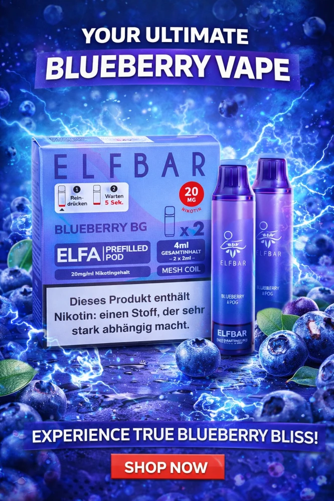 Blueberry - ELFBAR ELFA CP 20mg/ml Prefilled Pod 2 Stück