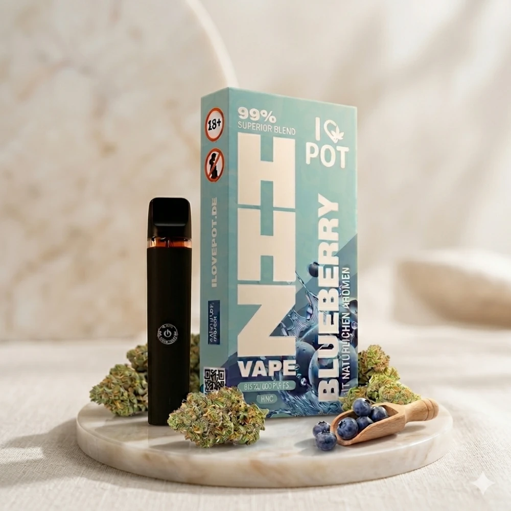 HHZ Vape, 99% Superior Blend, 1ml Blueberry