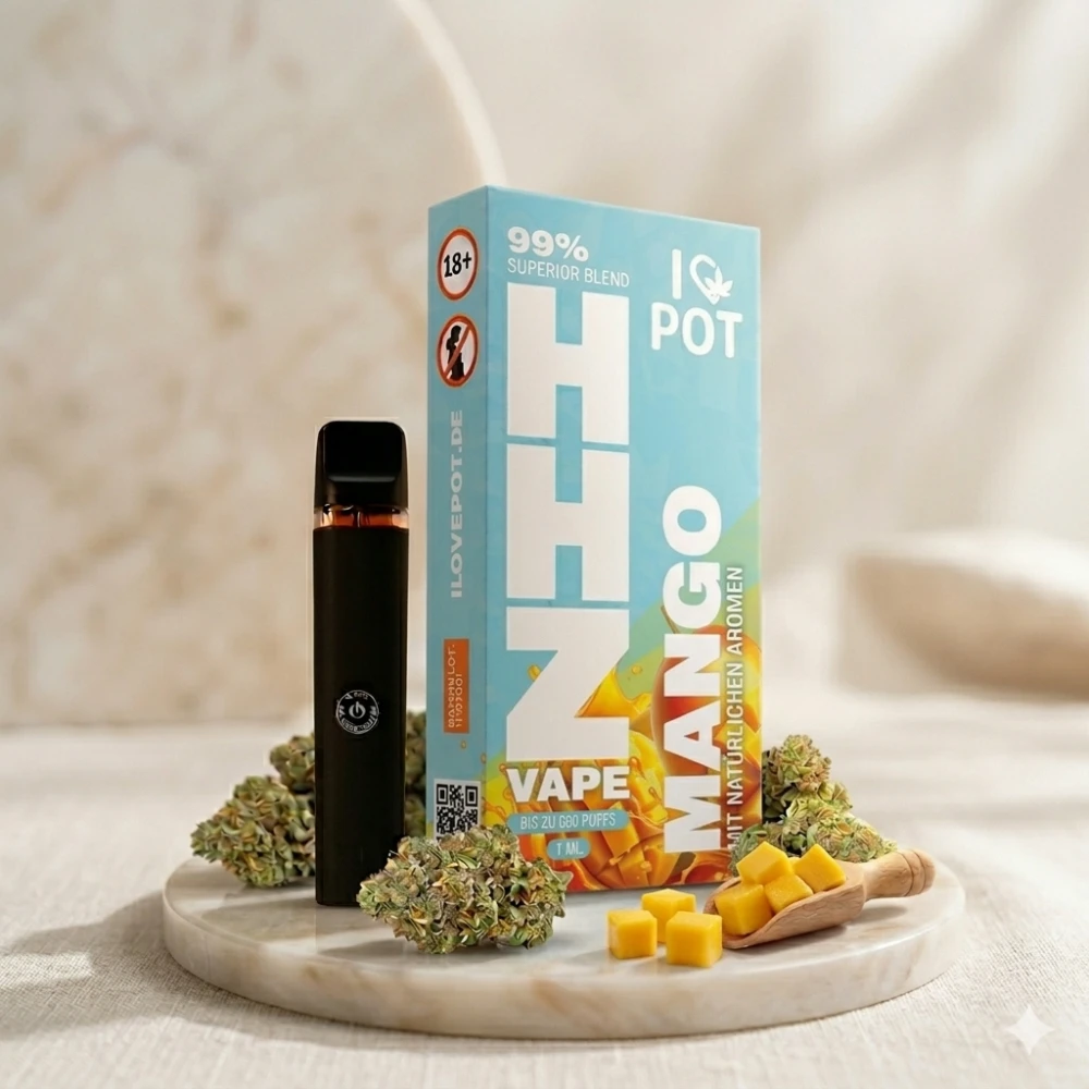 HHZ Vape, 99% Superior Blend, 1ml Mango